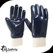 Beste Trikot Liner Nitril Handschuhe Industrie Schwerlast Handschuh, Strick Handgelenk, Sicherheits-Handschuhe aus China gemacht